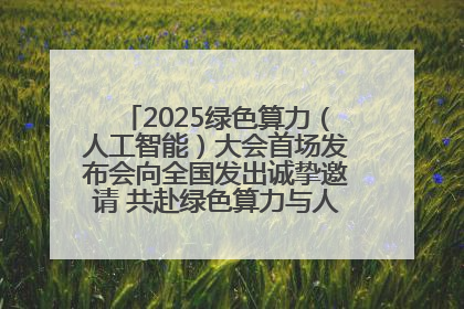 2025绿色算力（人工智能）大会首场发布会向全国发出诚挚邀请 共赴绿色算力与人工智能融合之约