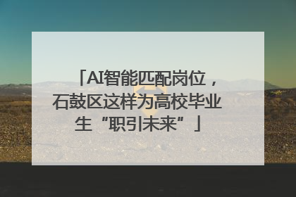 AI智能匹配岗位，石鼓区这样为高校毕业生“职引未来”