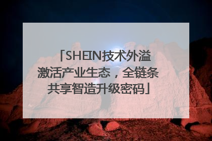 SHEIN技术外溢激活产业生态，全链条共享智造升级密码